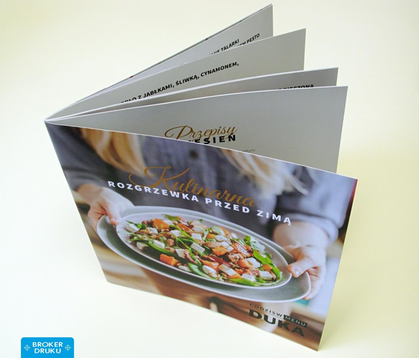 duka przepisy kulinarne broszury szyte broker druku