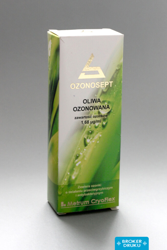 metrum cryoflex ozonosept oliwa ozonowana opakowanie z nadrukiem producent broker druku warszawa produkcja opakowań